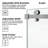 62-67" W X 76" H Frameless Single Sliding Shower Door with 3/8" (10mm) Clear Tempered Glass, Shatter-Resistant Film & Installation Hole Locator - Square Top Rail-123951208