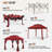 11 Ft. W x 11 Ft. D Pop Up Canopy Patio Gazebo with Mesh Wall-94240918