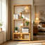 Annecliffe 176cm H x 85.5cm W Bamboo / Rattan Standard Bookcase