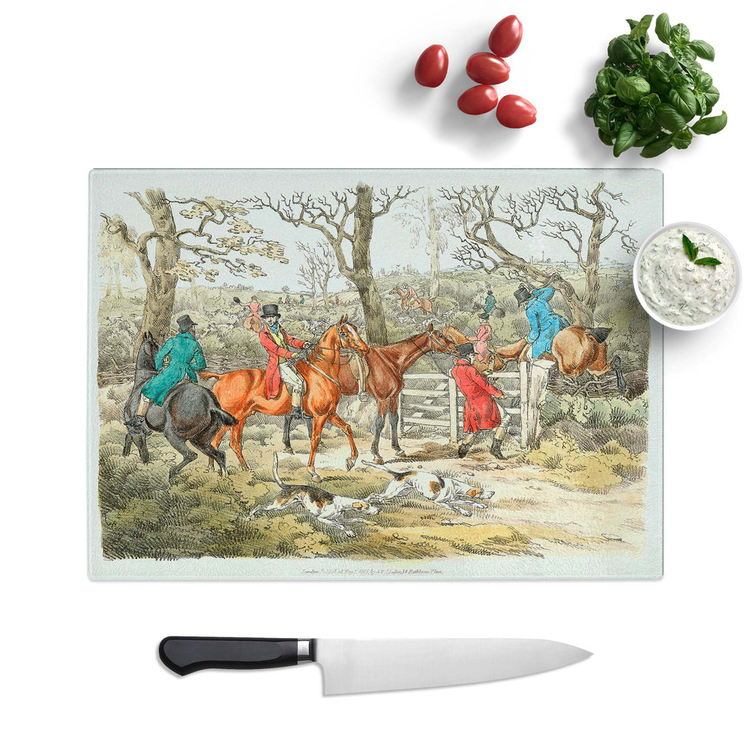 Tempered Glass The Hunt by Henry Alken Chopping Board