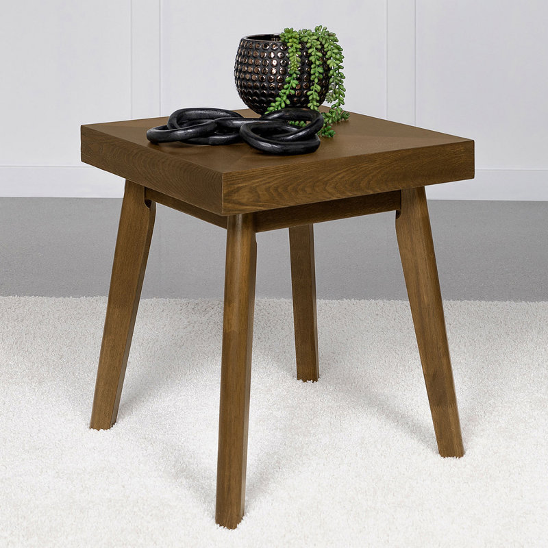 Square Wood Side Table