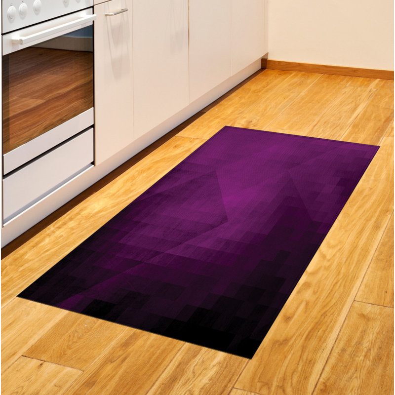 Tapis décoratif aubergine, Rectangle 2 pi 7 po x 5 pi