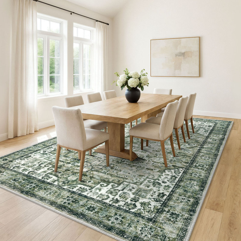 Tapis verts lavables antidérapants, Rectangle 10 pi x 14 pi