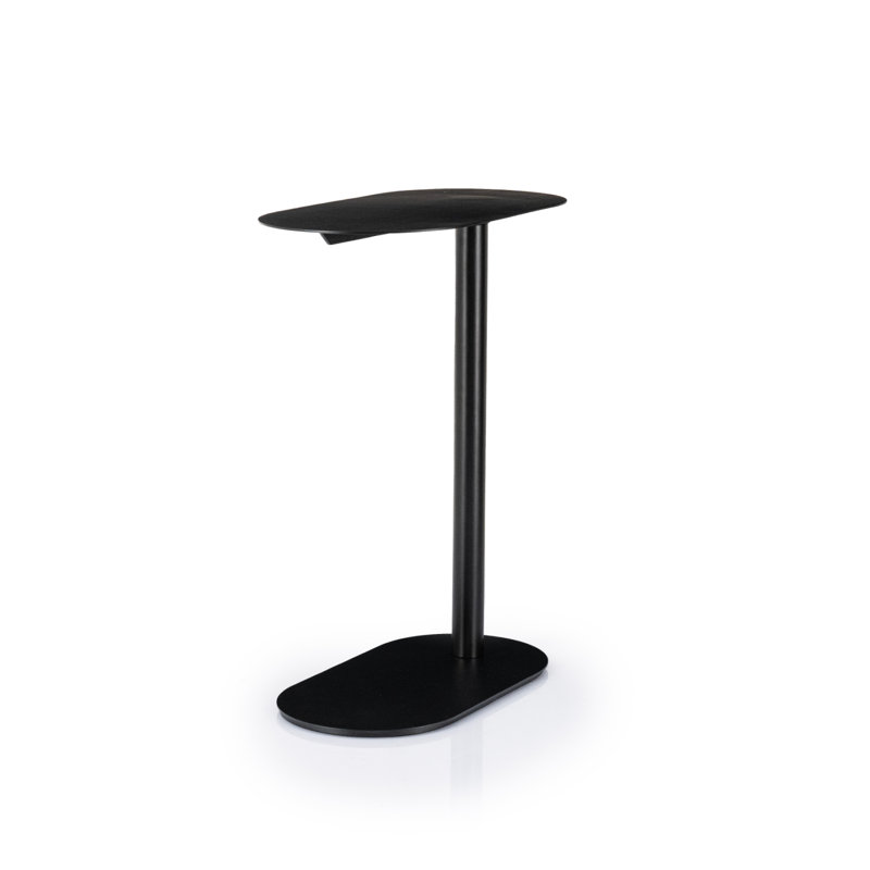 Black Metal Transitional End Table Set of 2