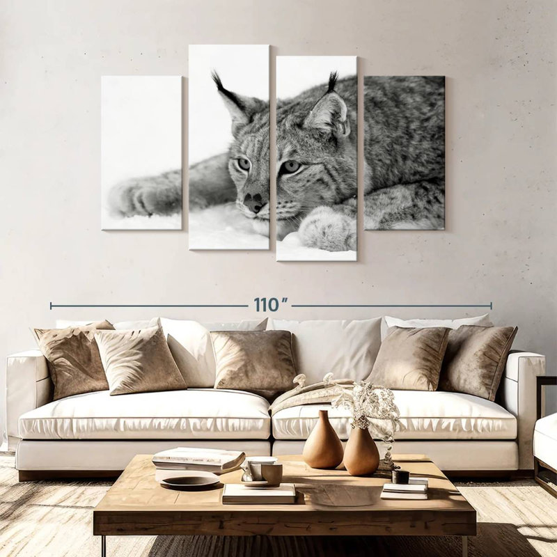 Brampt Lynx BW, 54" H x 84" W