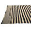 Tapis noir et blanc 5x8