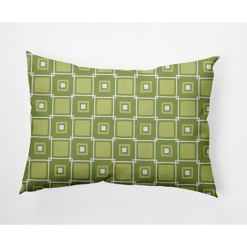  Housse et insert de coussin rectangulaire carré d'extérieur, Vert