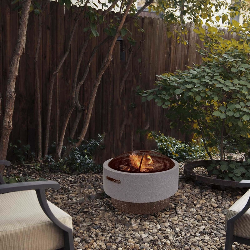 Bowdoinham Round Concrete Smokeless Fire Pit