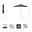 Bohon 210cm X 140cm Rectangular Market Parasol-317751599