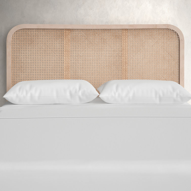 Boone Solid Wood and Cane Headboard