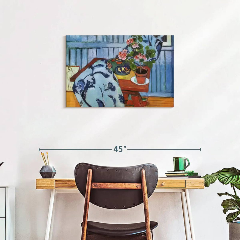 Harnek Nature morte aux géraniums, H 20 po x l 30 po