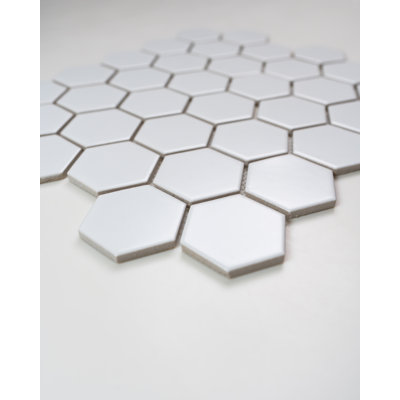 2X2" Hexagon Matte Porcelain Mosaic Tile - (Box Of 20 Sheets)