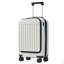 Ensemble de bagage à ouverture frontale 3 pièces, valise de transport rigide avec port USB, bagage extensible avec poignée et roulettes à verrou TSA-132487305