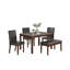 Ensemble repas 5 pièces avec chaises et banc-1765043160-1765043159
