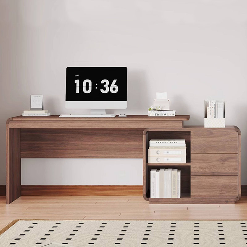 Practical Extendable Desk with 3-Drawer Storage
