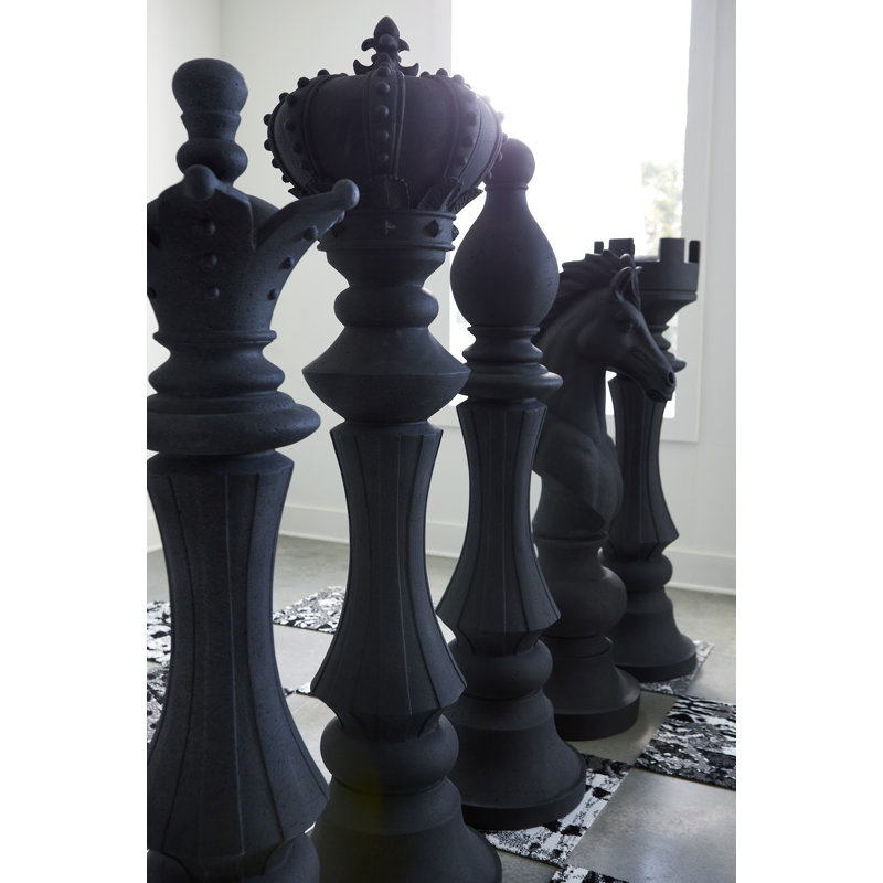 Rook Chess Sculpture, Black
