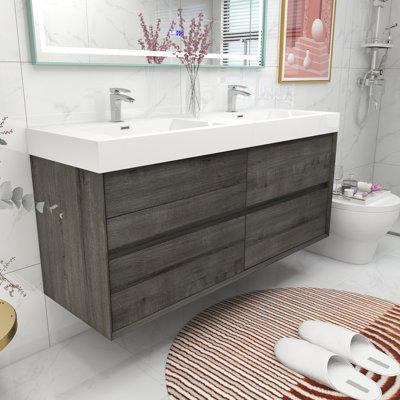 59'' Double Bathroom Vanity with Top