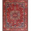 Tapis décoratif en laine rouge mashdots oriental-2100650061