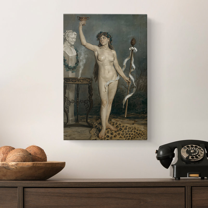 Bacchante - toile tendue par Joaquin Sorolla y Bastida, 12 x 18