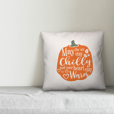  Chilly Air Warm Heart Throw Pillow