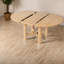 Tables de salle à manger extensibles (table seulement, sans chaises, avec plateau et pieds), cuisine moderne en bois aggloméré