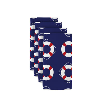 Polyester Nautical Square Napkin