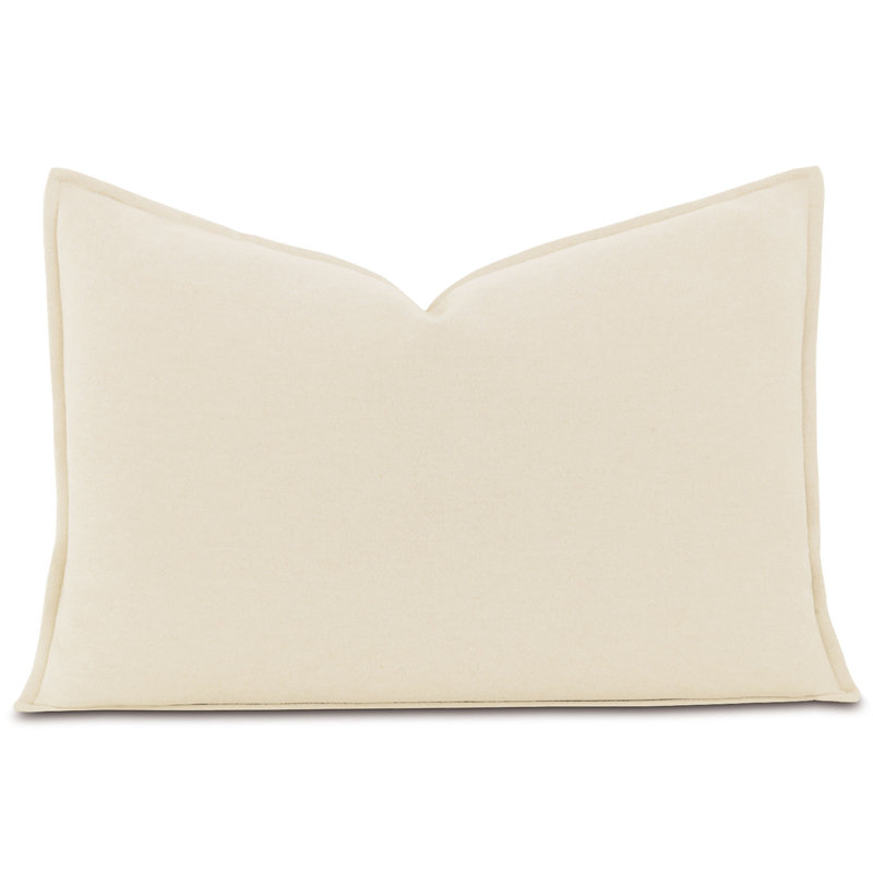 Brera 100% Cotton Pillow Sham, Queen, Ivory