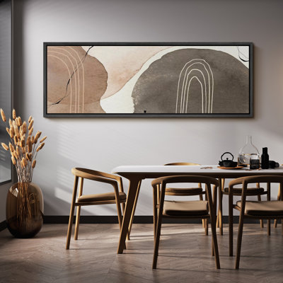 Mid Century Shape " Abstract Curves Modern Earth Tone Modern Art Calm Warm Extra Large Artwork Pictures " Print