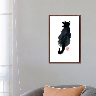 Crying Cat by Péchane - Print on Canvas