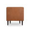 Fauteuil demi-tonneau en cuir véritable l 34 po