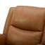Fauteuil inclinable électrique en cuir Cynita, noyer cendré Silverado-234307287