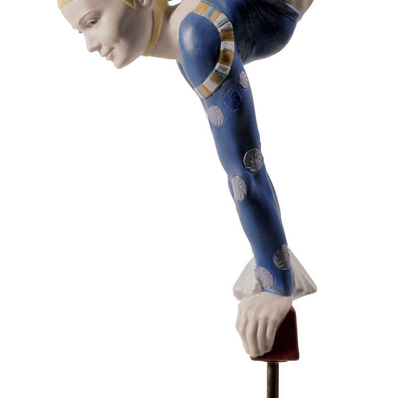 New Age Circus Acrobat over Bar Figurine