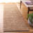 Kierstan Natural Fiber Flat Weave Jute/Cotton Solid Color Rug in Brown-2001250396