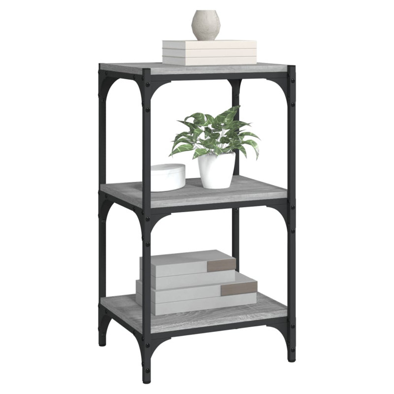 Casebier Bookcase, Grey, 70.5cm H x 40cm W x 33cm D