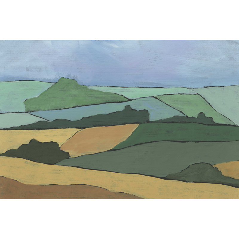 «Blocked Topographie I» par Regina Moore - reproduction d'art sur toile tendue, H 32 po x l 48 po x P 1,25 po