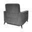 Fauteuil inclinable électrique moderne avec repose-pieds réglable gris foncé l 39,5 po Jastin-506227035