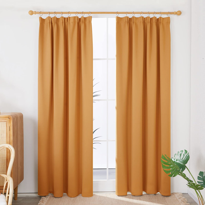 Macias Blackout Curtain Pair, 55cm Width x 260cm Drop