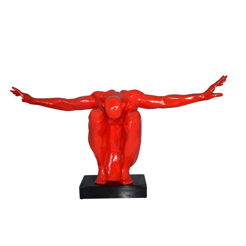 Statue de carrossier, Rouge