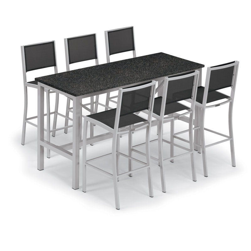 Travira Outdoor Bar Table, Litecore Charcoal