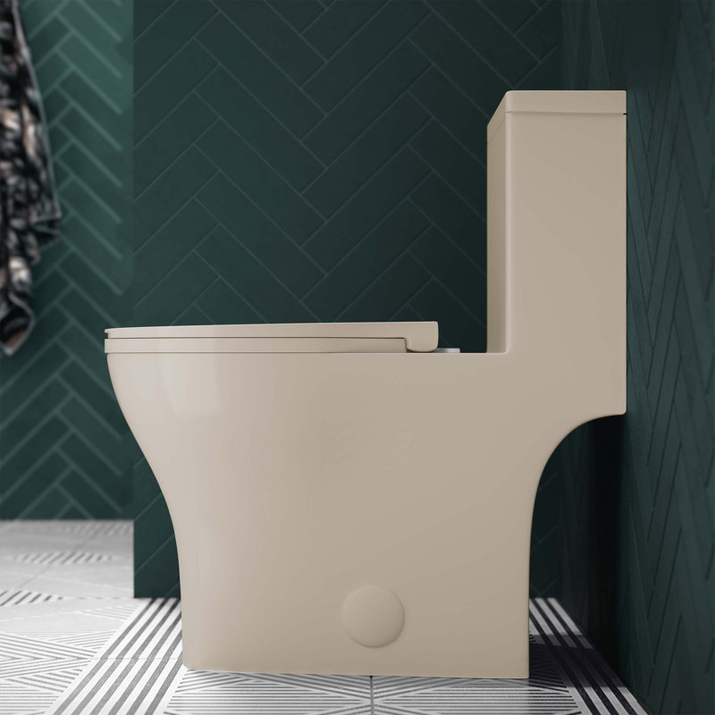 Toilette ronde une pièce Sublime III à double chasse 0,95 / 1,26 gpf, Bisque