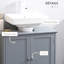 Sous le lavabo. 2 portes et une tablette pour plus de rangement. Peu encombrant en forme de U. Tablette réglable. Fabrication. Capacité de 33 lb L 23,5 po x l 11,48 po 2 portes escamotables