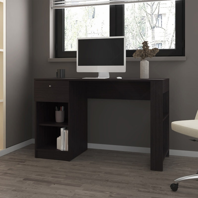 Bureau, bureau, noir, Noir