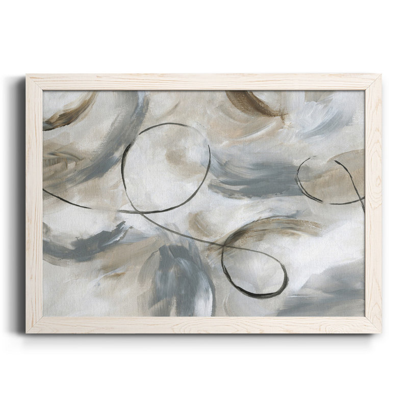 Staccato - Peinture sur toile encadrée, H 31,5 po x l 23,5 po x P 1,5 po, Toile blanche encadrée