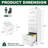 4 Drawer Office File Cabinet With Lock, A4/Legal/Letter Size, Adjustable Hanging Rods, Formaldehyde-, Easy Setup-120267558