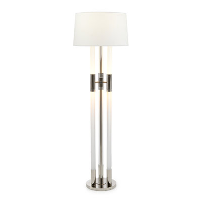 Lampe sur pied Troika, nickel
