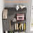 64.9 Inches Tall 6 Tier Corner Bookshelf, Industrial L Shaped Wood Grain Display Rack With Anti-Drop Panel For Home Office-1815441564
