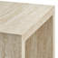 Table d'appoint en faux travertin Mirella