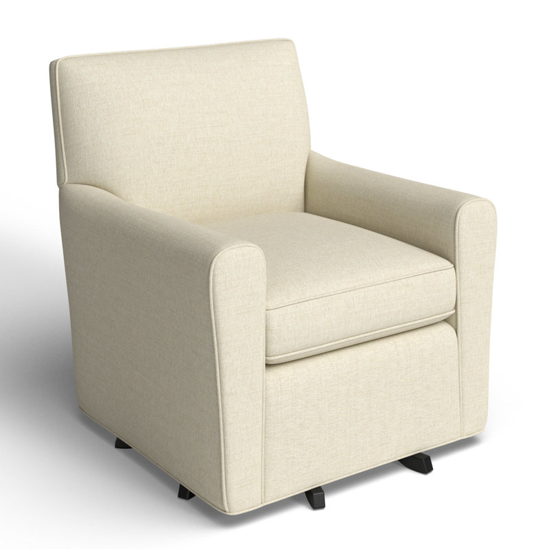 Mikeno Upholstered Swivel Armchair, Ida Beige