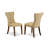 5 Piece Dining Table Set for Small Spaces Consist of a Round Dining Room Table with Pedestal and 4 Parson Kitchen Chairs, 36x36 Inch, Antique Walnut-38306770-38306771-103136994