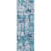  Tapis floral bleu